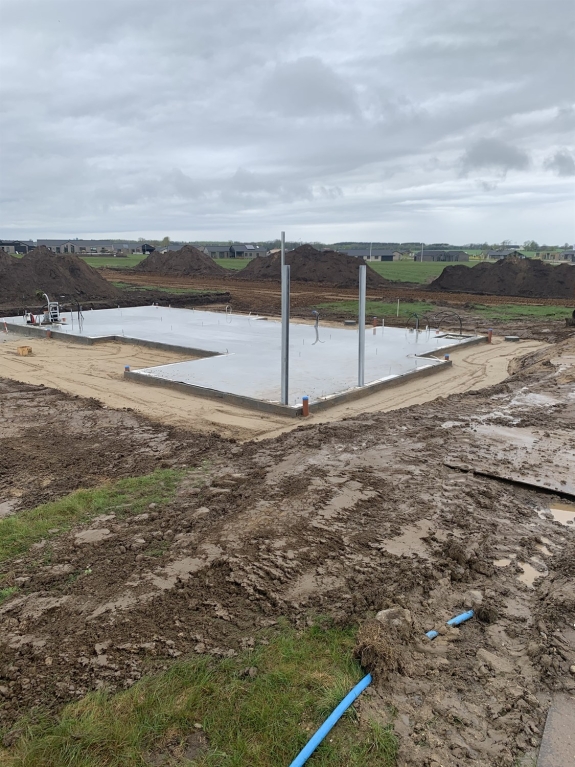 Støbning af fundament