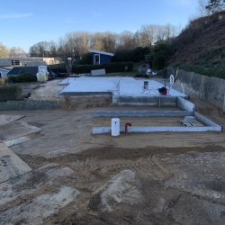 støbning af fundament i Fredericia