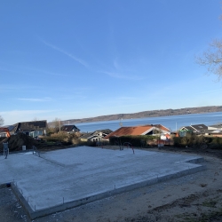 Støbning af fundament i Vejle