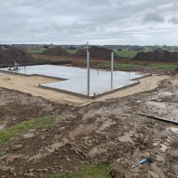 Støbning af fundament