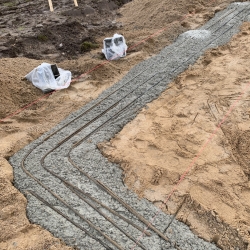 Støbning af nyt fundament