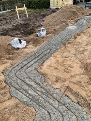Støbning af nyt fundament